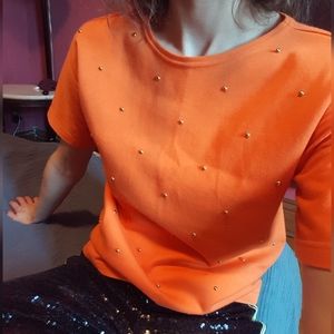 Vintage studded t shirt